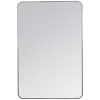 Cooper Classics Franco Matte Black 24" X 36" Rectangular Wall Mirror
