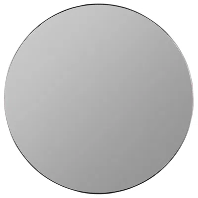 Cooper Classics Franco Matte Black 34" Round Wall Mirror