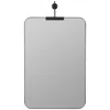 Cooper Classics Frida Shiny Black 23 3/4" X 36" Rectangular Wall Mirror