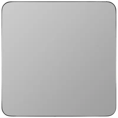 Cooper Classics Hailey Shiny Silver 33 3/4" Square Wall Mirror