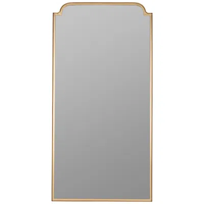 Cooper Classics Heidi Shiny Gold 24" X 47 1/2" Rectangular Wall Mirror