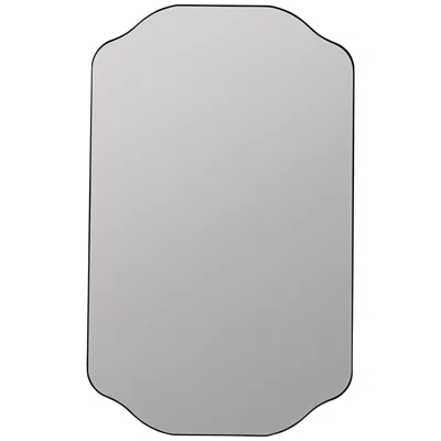 Cooper Classics Henry Matte Black 21" X 34" Wall Mirror