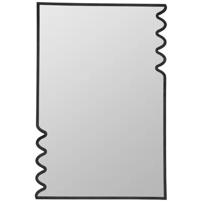 Cooper Classics Lacon Black Metal Wall Mirror