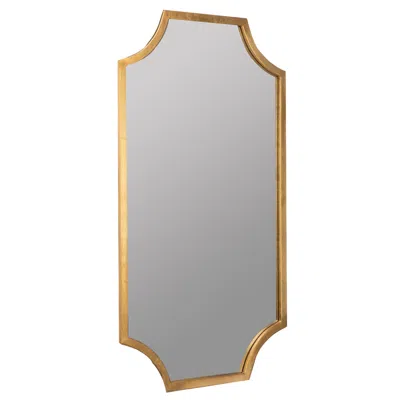 Cooper Classics Lina Shiny Gold Leaf 20" X 36" Rectangular Wall Mirror