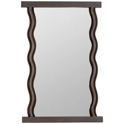 Cooper Classics Livia Dark Wood Wall Mirror