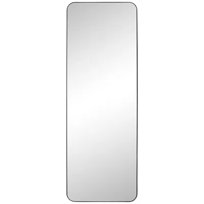 Cooper Classics Melrose Matte Black 24" X 68" Rectangular Wall/floor Mirror