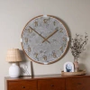 Cooper Classics Oversized Sundale 31" Wall Clock In Gray;gold