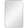 Cooper Classics Ryne Shiny Silver 24" X 36" Rectangular Wall Mirror
