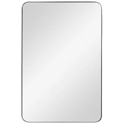 Cooper Classics Ryne Shiny Silver 24" X 36" Rectangular Wall Mirror