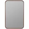 Cooper Classics Saffron Shiny Walnut 24" X 36" Rectangular Wall Mirror