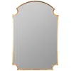 Cooper Classics Saxton Gold 27 3/4" X 42" Arched Rectangular Wall Mirror