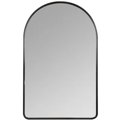Cooper Classics Sebastian Arched Shiny Black 24" X 38" M