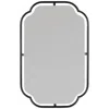 Cooper Classics Sebastian Matte Black 22 1/4" X 34" Rectangular Wall Mirror