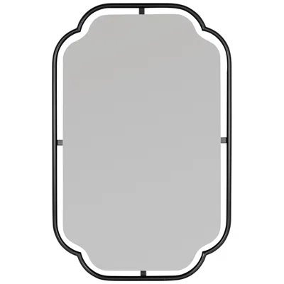 Cooper Classics Sebastian Matte Black 22 1/4" X 34" Rectangular Wall Mirror