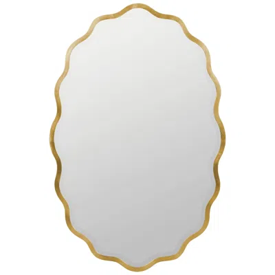 Cooper Classics Serafina Gold 23" X 35" Oval Wall Mirror