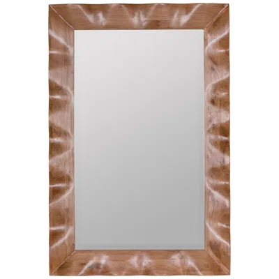 Cooper Classics Shaya Natural Honey 42" X 28" Wood Rectangle Wall Mirror