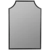 Cooper Classics Simone Matte Black 24" X 35 3/4" Rectangular Wall Mirror