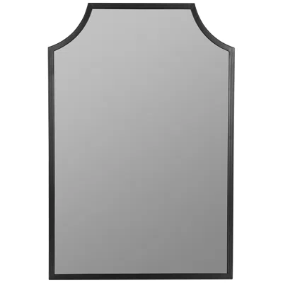 Cooper Classics Simone Matte Black 24" X 35 3/4" Rectangular Wall Mirror