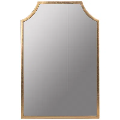 Cooper Classics Simone Shiny Gold Leaf 24" X 35 3/4" Rectangular Wall Mirror