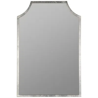 Cooper Classics Simone Shiny Silver Leaf 24" X 35 3/4" Wall Mirror