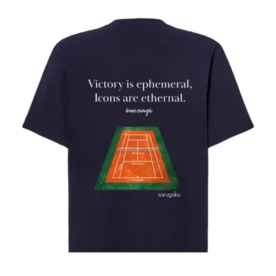 Cooper Racquets Men's Tennis T-shirt Sarugaku Navy Blue