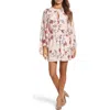 Cooper St Sakura Bell Sleeve Dress In Pink Print