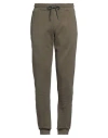 Cooperativa Pescatori Posillipo Man Pants Military Green Size L Cotton, Elastane In Green