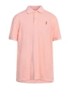 Cooperativa Pescatori Posillipo Man Polo Shirt Light Pink Size Xxl Cotton, Elastane