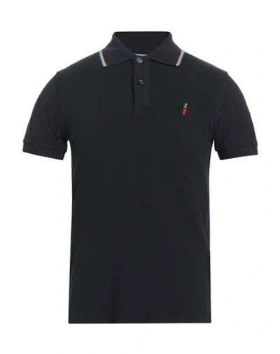 Cooperativa Pescatori Posillipo Man Polo Shirt Midnight Blue Size S Cotton, Elastane