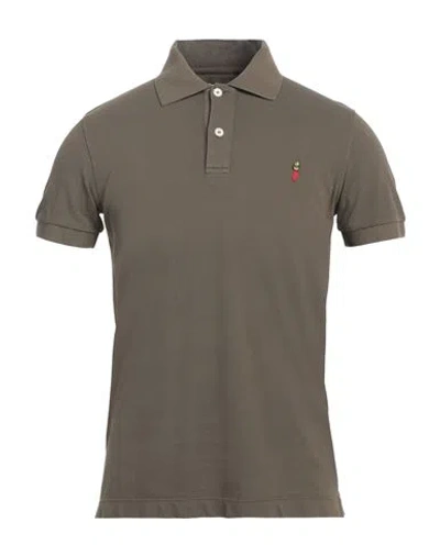 Cooperativa Pescatori Posillipo Man Polo Shirt Military Green Size S Cotton, Elastane