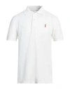Cooperativa Pescatori Posillipo Man Polo Shirt White Size L Cotton, Elastane