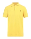 Cooperativa Pescatori Posillipo Man Polo Shirt Yellow Size S Cotton, Elastane