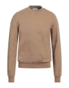 Cooperativa Pescatori Posillipo Man Sweatshirt Light Brown Size S Cotton In Beige