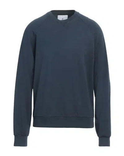 Cooperativa Pescatori Posillipo Man Sweatshirt Midnight Blue Size Xl Cotton, Elastane In Blue