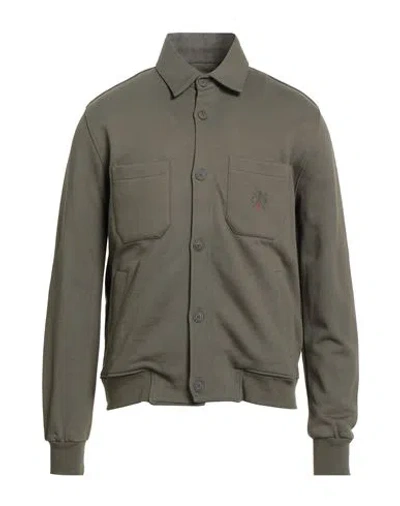 Cooperativa Pescatori Posillipo Man Sweatshirt Military Green Size S Cotton