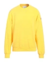 Cooperativa Pescatori Posillipo Man Sweatshirt Yellow Size Xl Cotton, Elastane