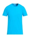 Cooperativa Pescatori Posillipo Man T-shirt Azure Size 3xl Cotton, Elastane In Blue