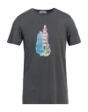 Cooperativa Pescatori Posillipo Man T-shirt Lead Size Xxl Cotton In Grey