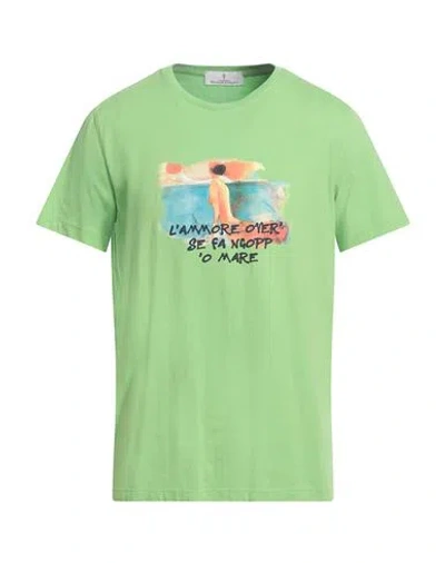 Cooperativa Pescatori Posillipo Man T-shirt Light Green Size Xxl Cotton