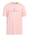 Cooperativa Pescatori Posillipo Man T-shirt Salmon Pink Size Xxl Cotton, Elastane
