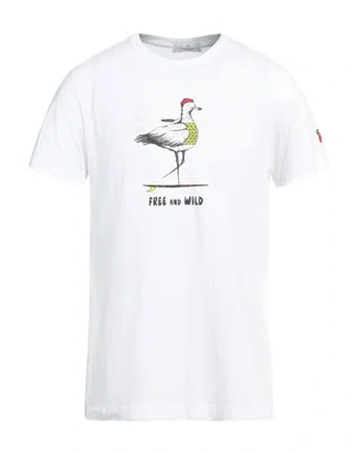 Cooperativa Pescatori Posillipo Man T-shirt White Size Xxl Cotton, Elastane In White