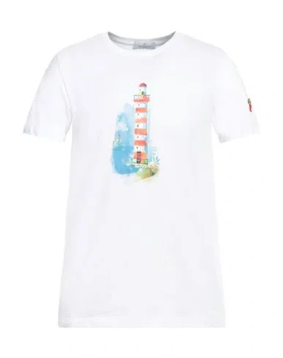 Cooperativa Pescatori Posillipo Man T-shirt White Size 3xl Cotton In White