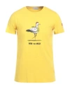 Cooperativa Pescatori Posillipo Man T-shirt Yellow Size S Cotton, Elastane