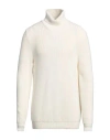 Cooperativa Pescatori Posillipo Man Turtleneck Cream Size L Merino Wool, Acrylic In White