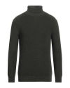 Cooperativa Pescatori Posillipo Man Turtleneck Military Green Size S Merino Wool, Acrylic