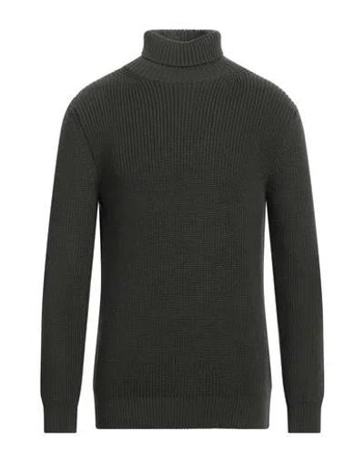 Cooperativa Pescatori Posillipo Man Turtleneck Military Green Size S Merino Wool, Acrylic