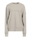 Cooperativa Pescatori Posillipo Woman Sweatshirt Beige Size L Cotton, Elastane