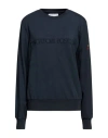 Cooperativa Pescatori Posillipo Woman Sweatshirt Navy Size Xl Cotton, Elastane In Navy