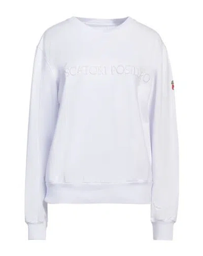 Cooperativa Pescatori Posillipo Woman Sweatshirt White Size Xl Cotton, Elastane In White