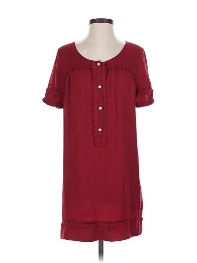 Pre-owned Cooperative Casual Dress In Burgundy